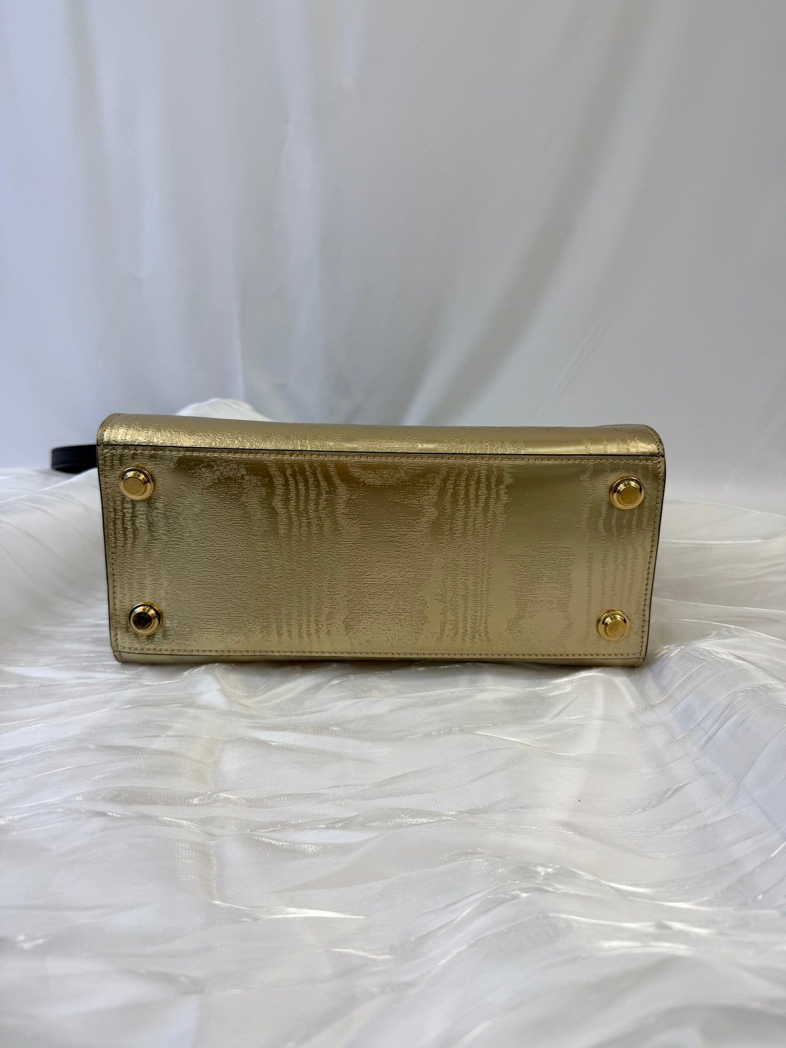 Louis Vuitton Gold And Black Leather City Steamer PM Bag