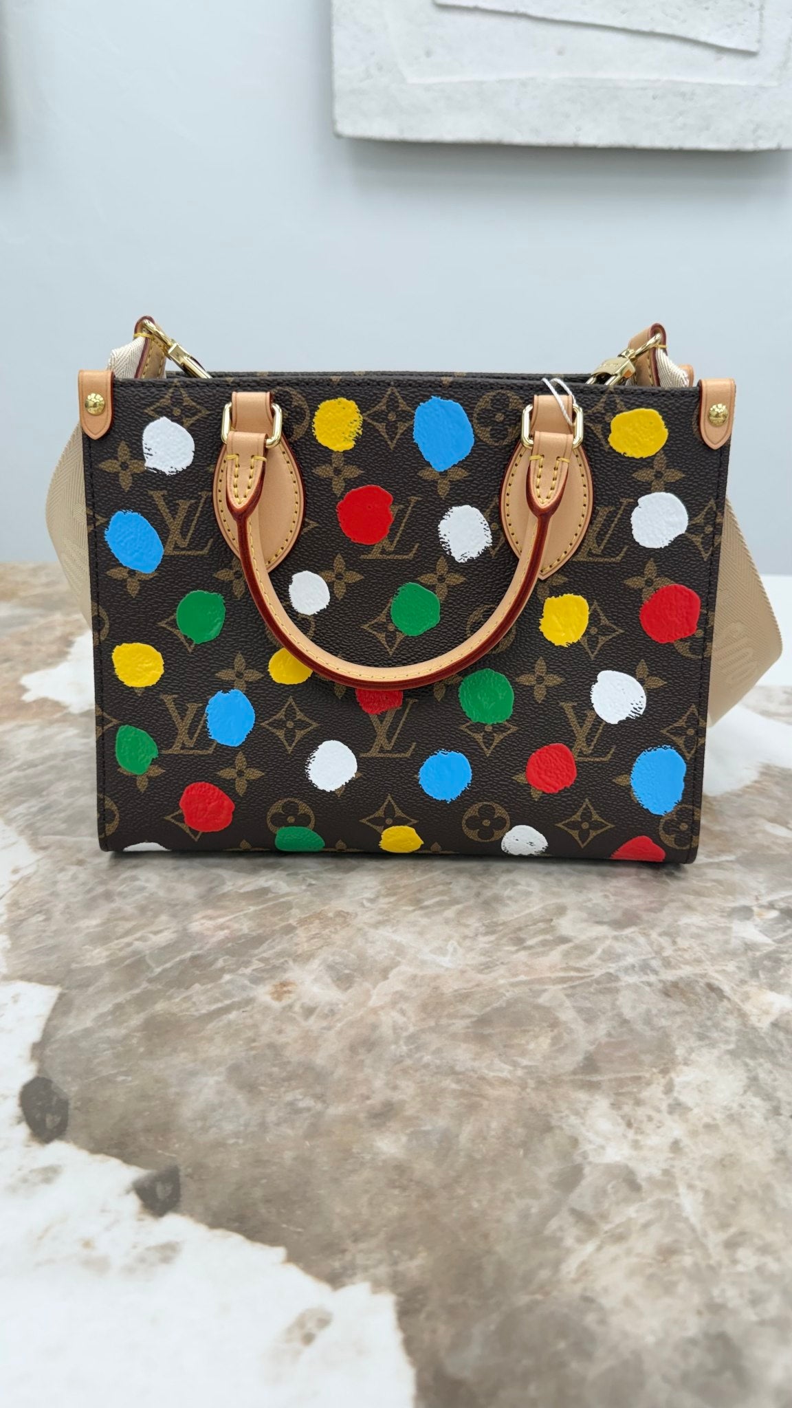 BRAND NEW - Louis Vuitton Monogram Kusama Painted Dots On The Go PM