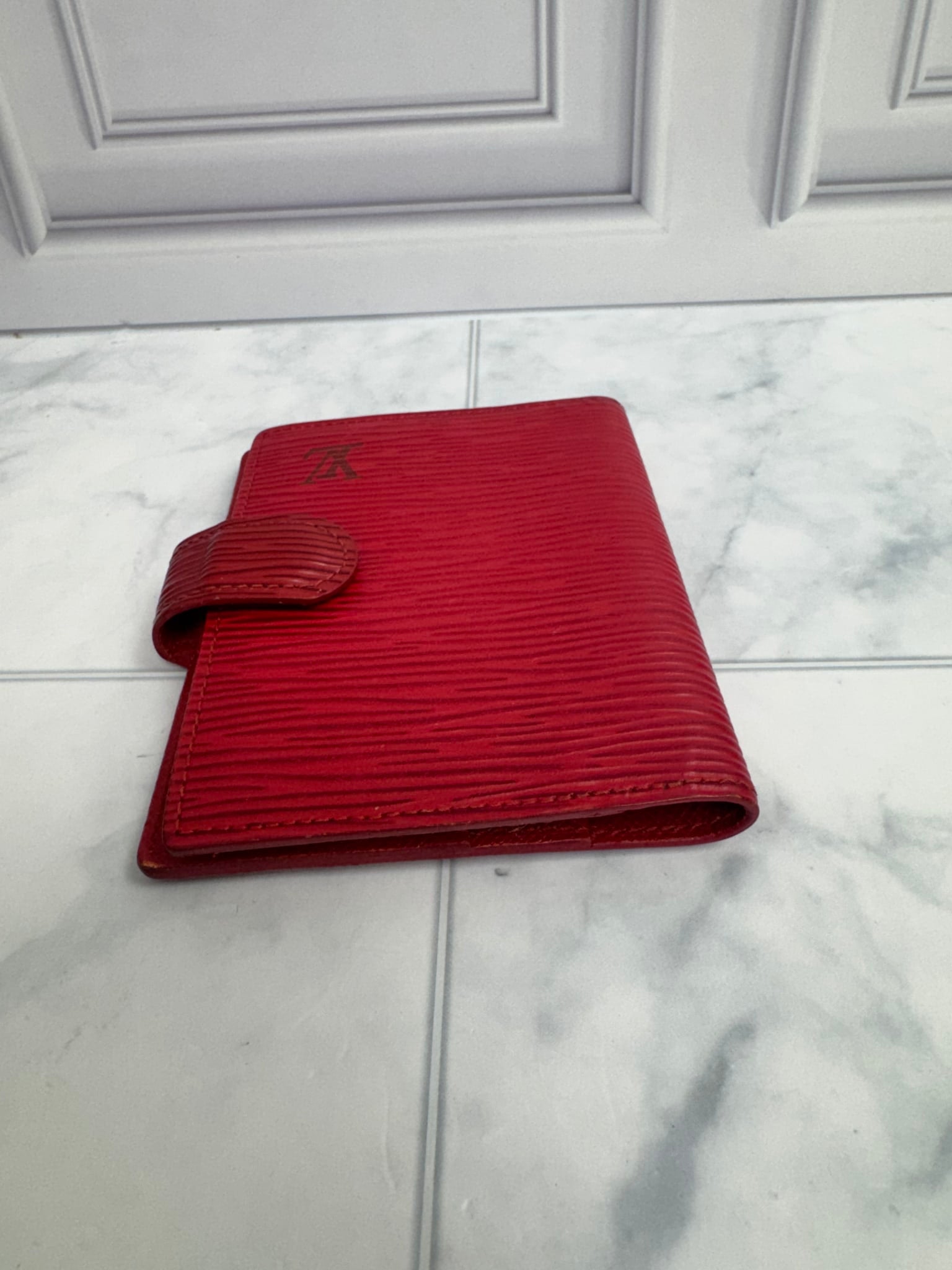 Louis Vuitton Red Epi Mini Agenda