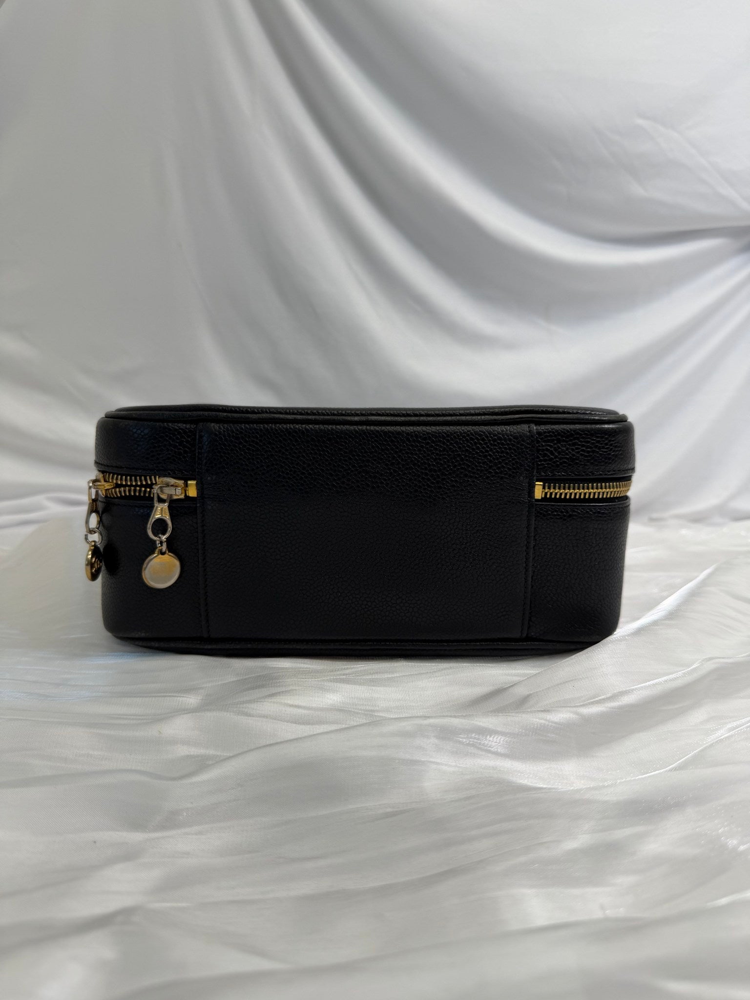 Chanel Black Caviar Large Vanity Case