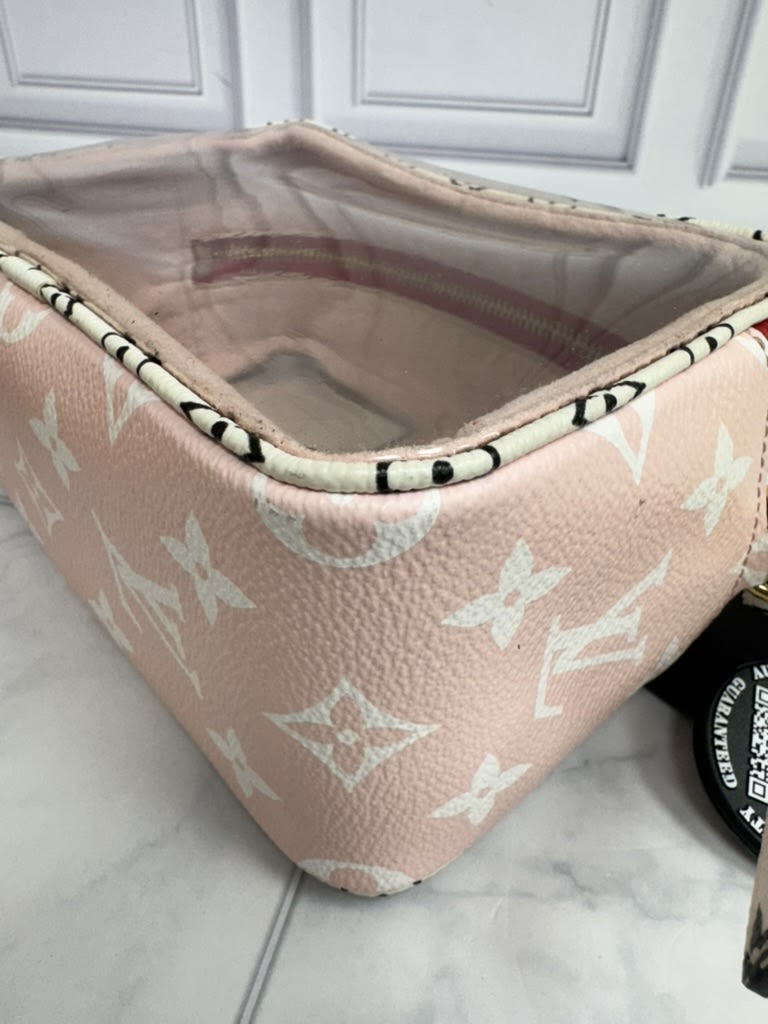Louis Vuitton Red Monogram Giant Beach Pouch