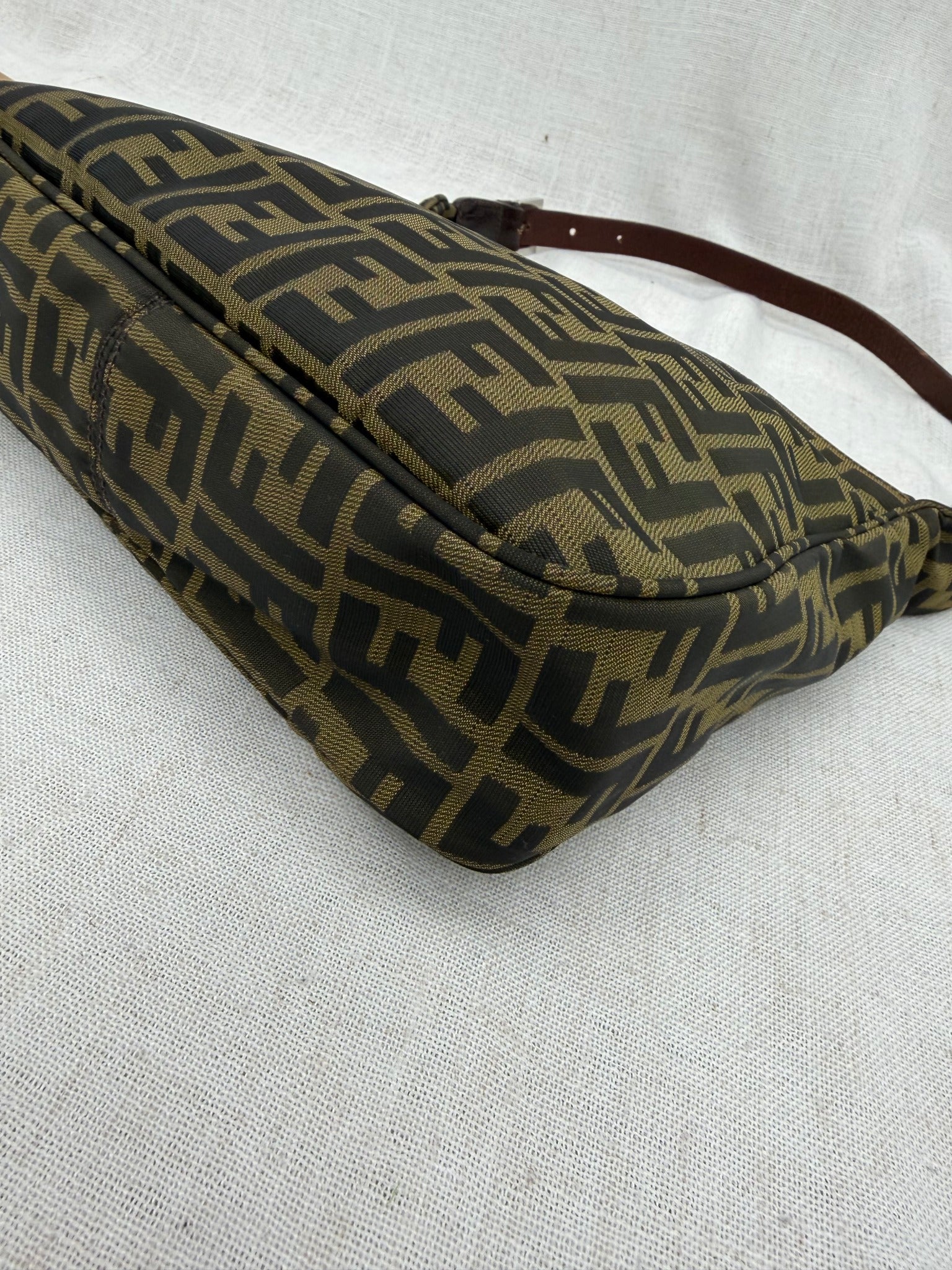 Fendi Zucca Canvas FF Shoulder Bag