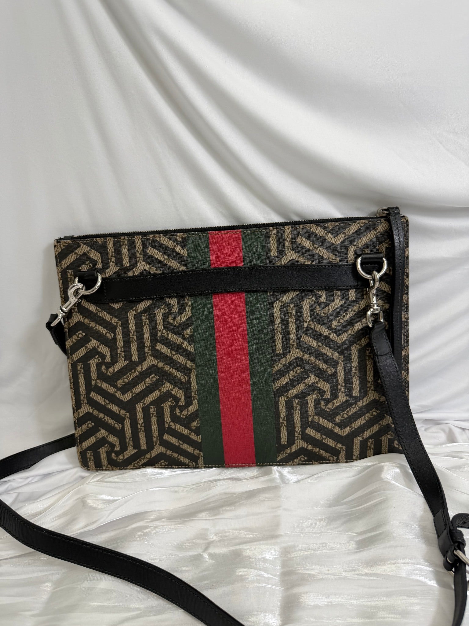 Gucci GG Supreme Caleido Web Bee Crossbody