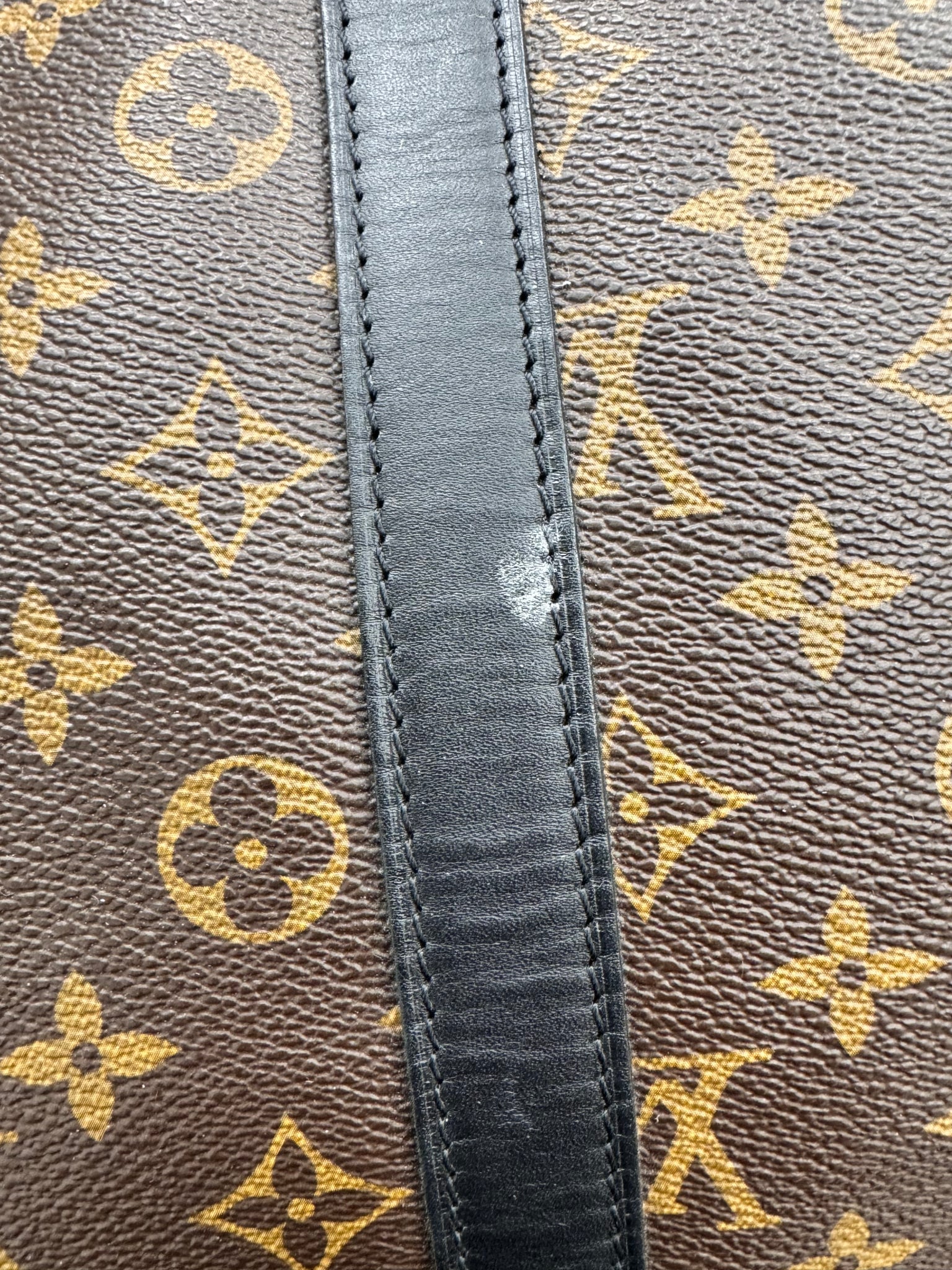 Louis Vuitton Monogram Macassar Keepall Bandouliere 55