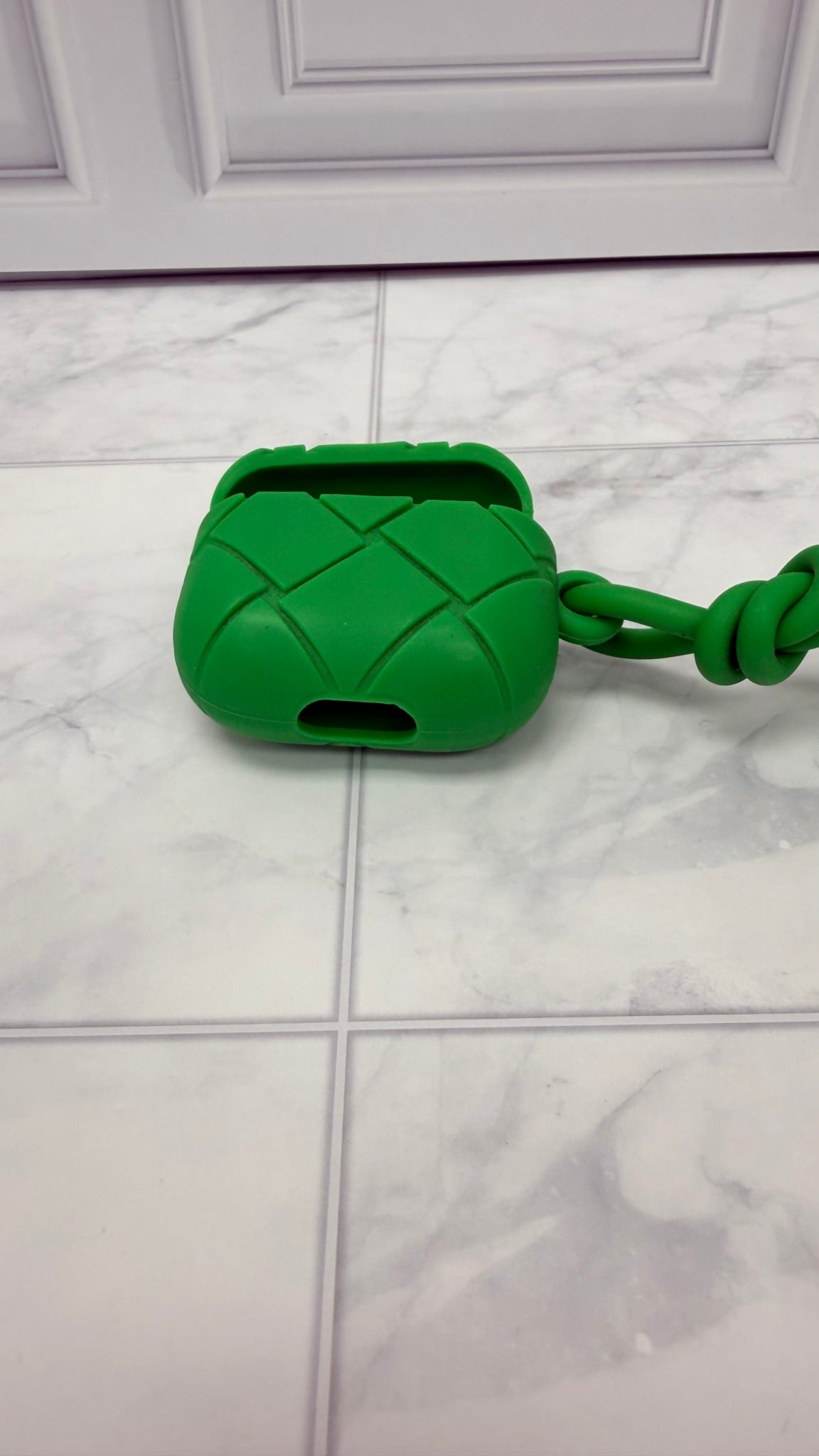 Bottega Veneta Green Rubber Parakeet AirPods Pro case