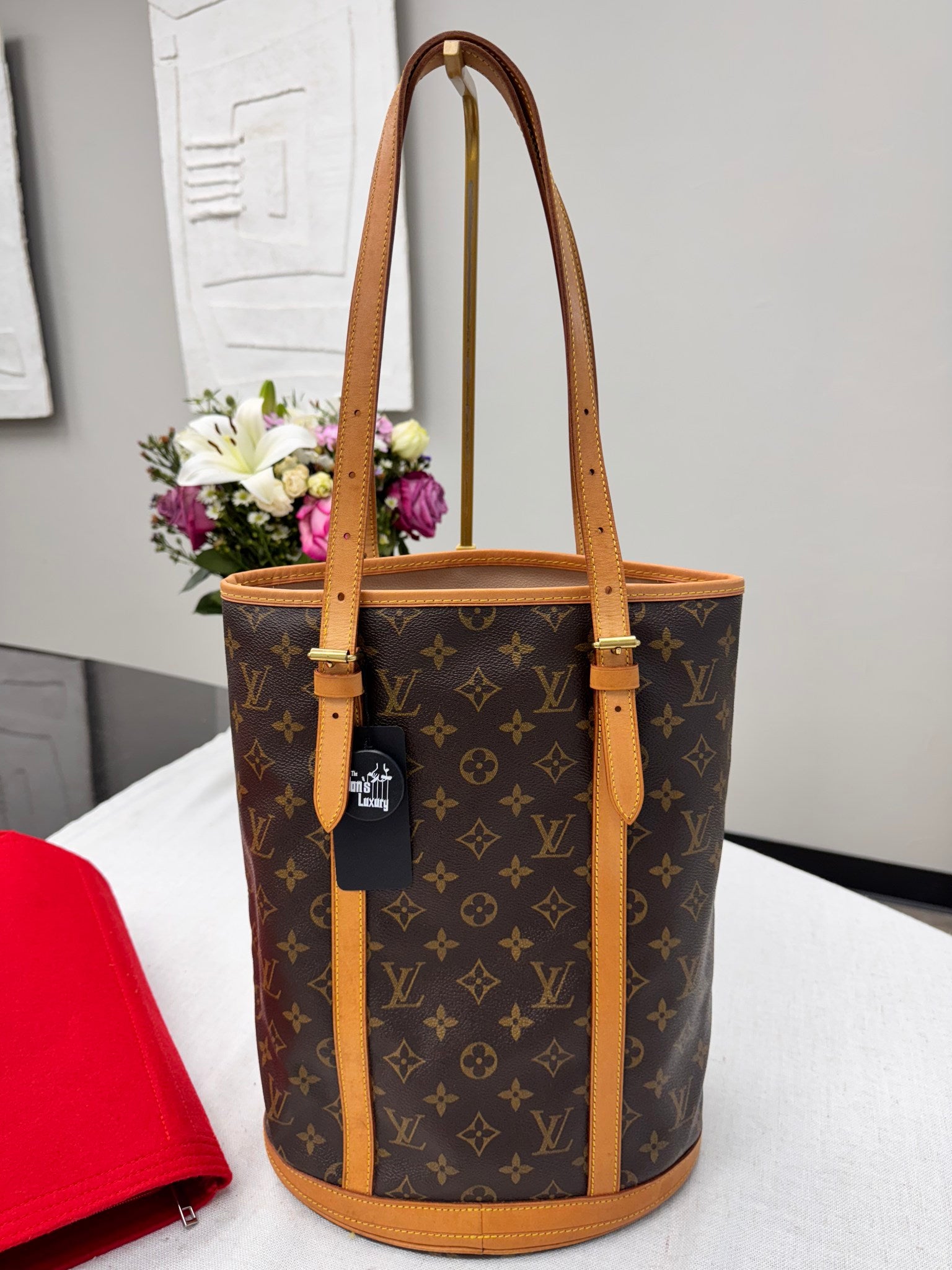 Louis Vuitton Monogram GM Bucket Shoulder Bag