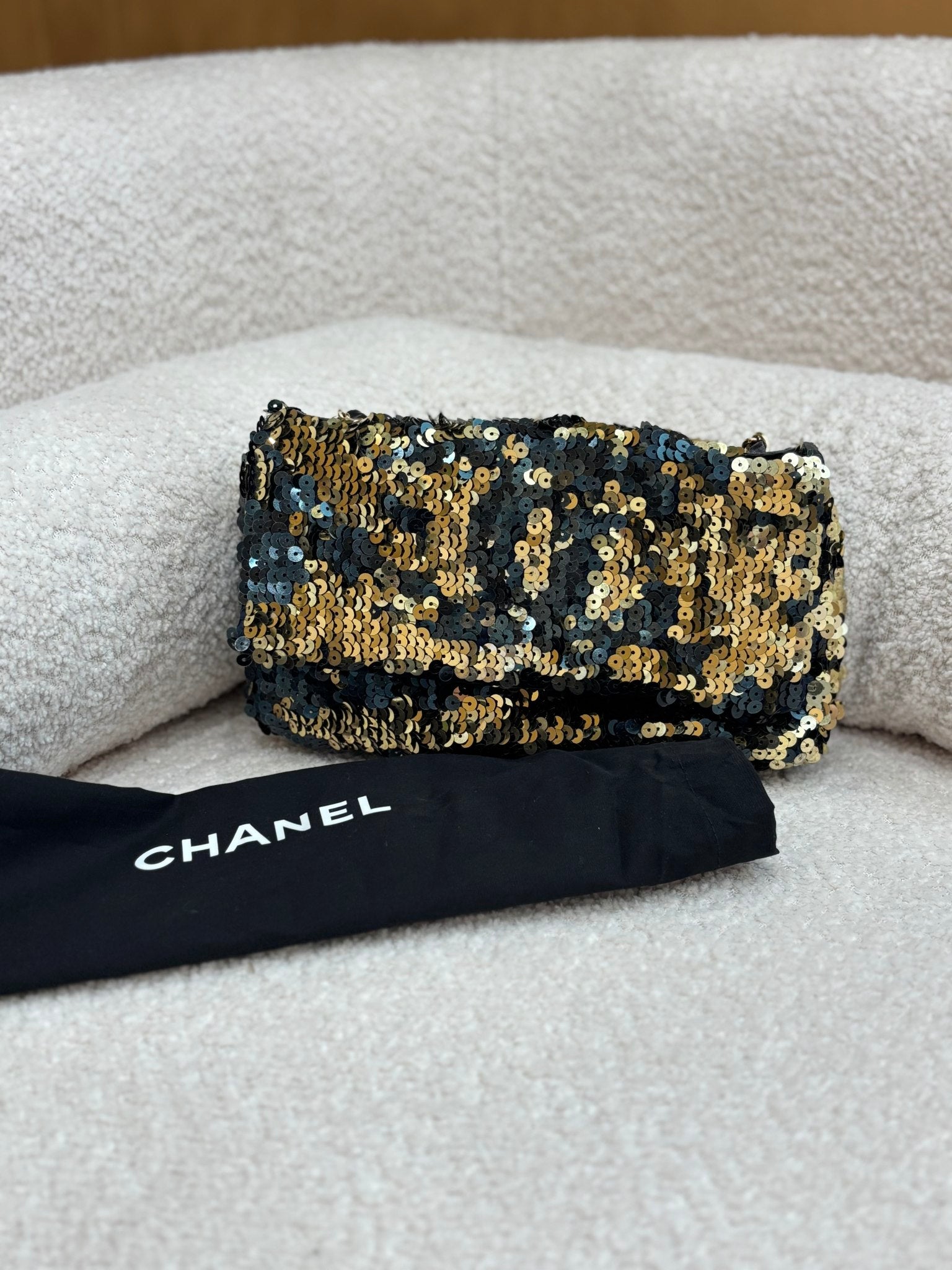 Chanel Multicolor Sequin Medium Flap Bag