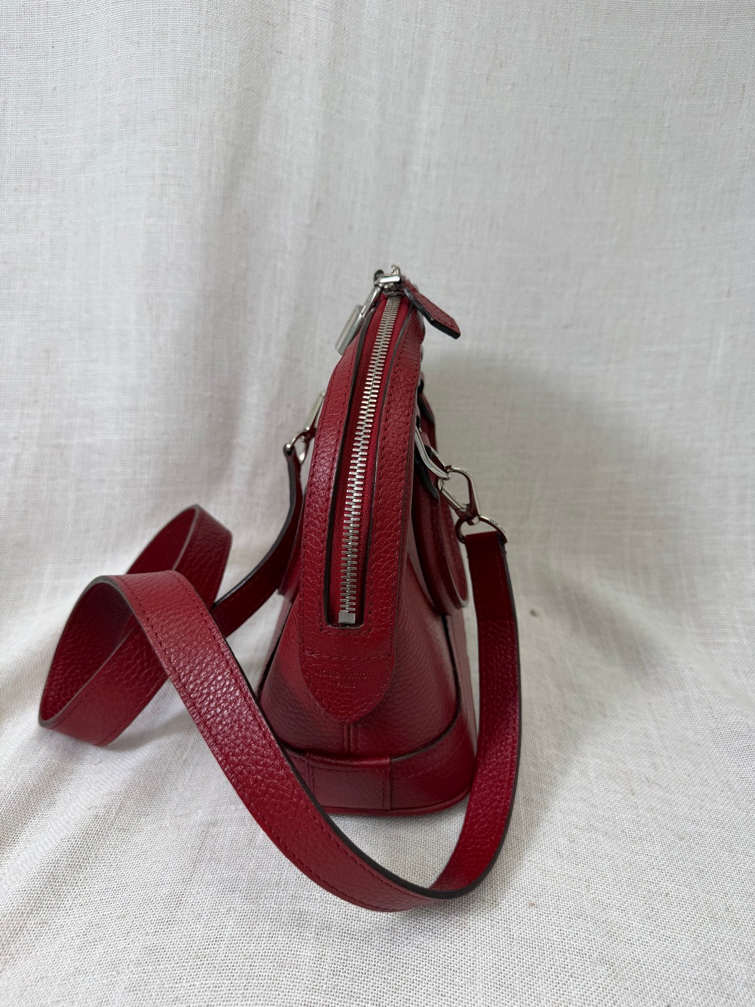 Louis Vuitton Red Taurillon Leather Alma PPM Handbag