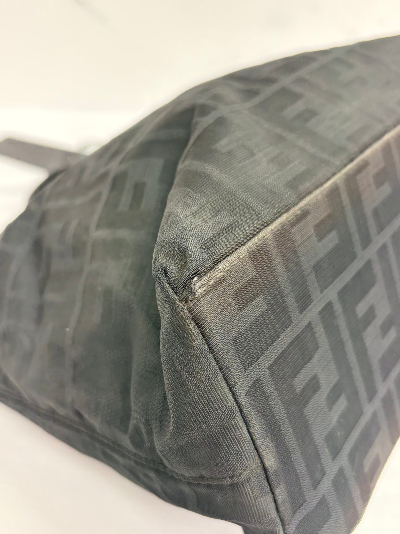 Fendi Black Zucca Canvas Tote Bag
