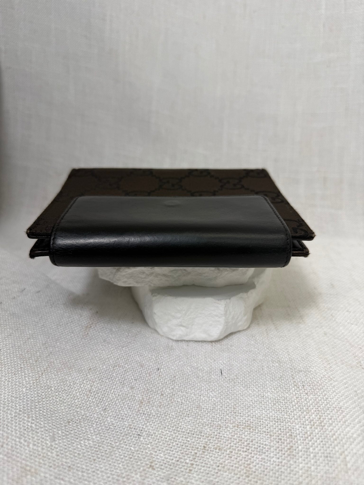 Gucci Brown Canvas Passport Agenda Cover