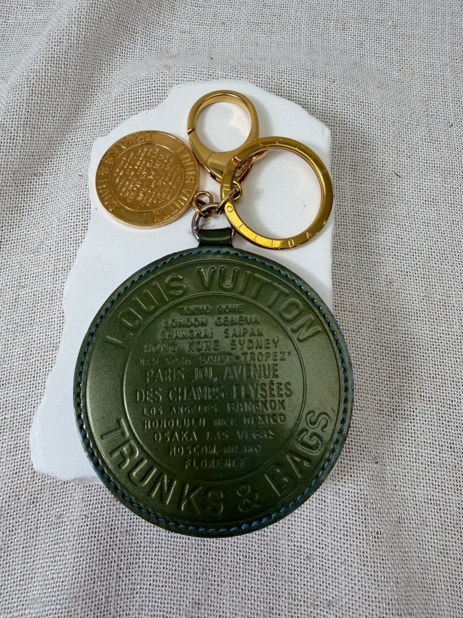 Louis Vuitton Green Vernis Bag Charm