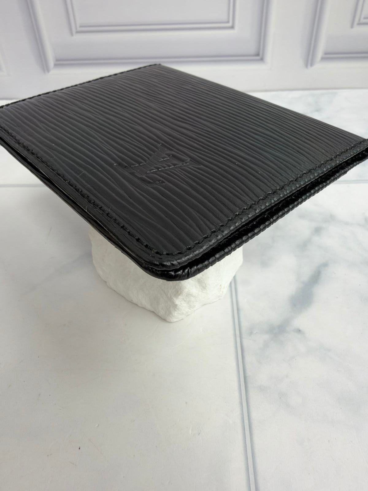 Louis Vuitton Black Epi Leather Card Case