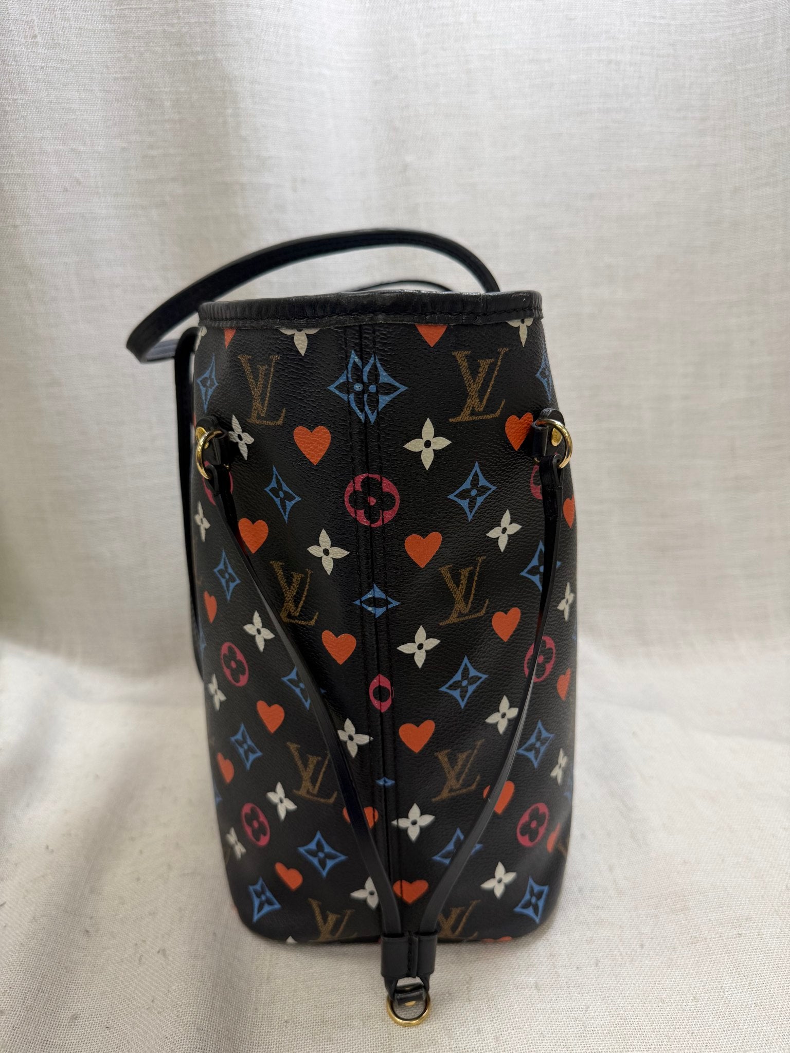 Louis Vuitton Black Monogram Game On NeverFull MM Tote Bag