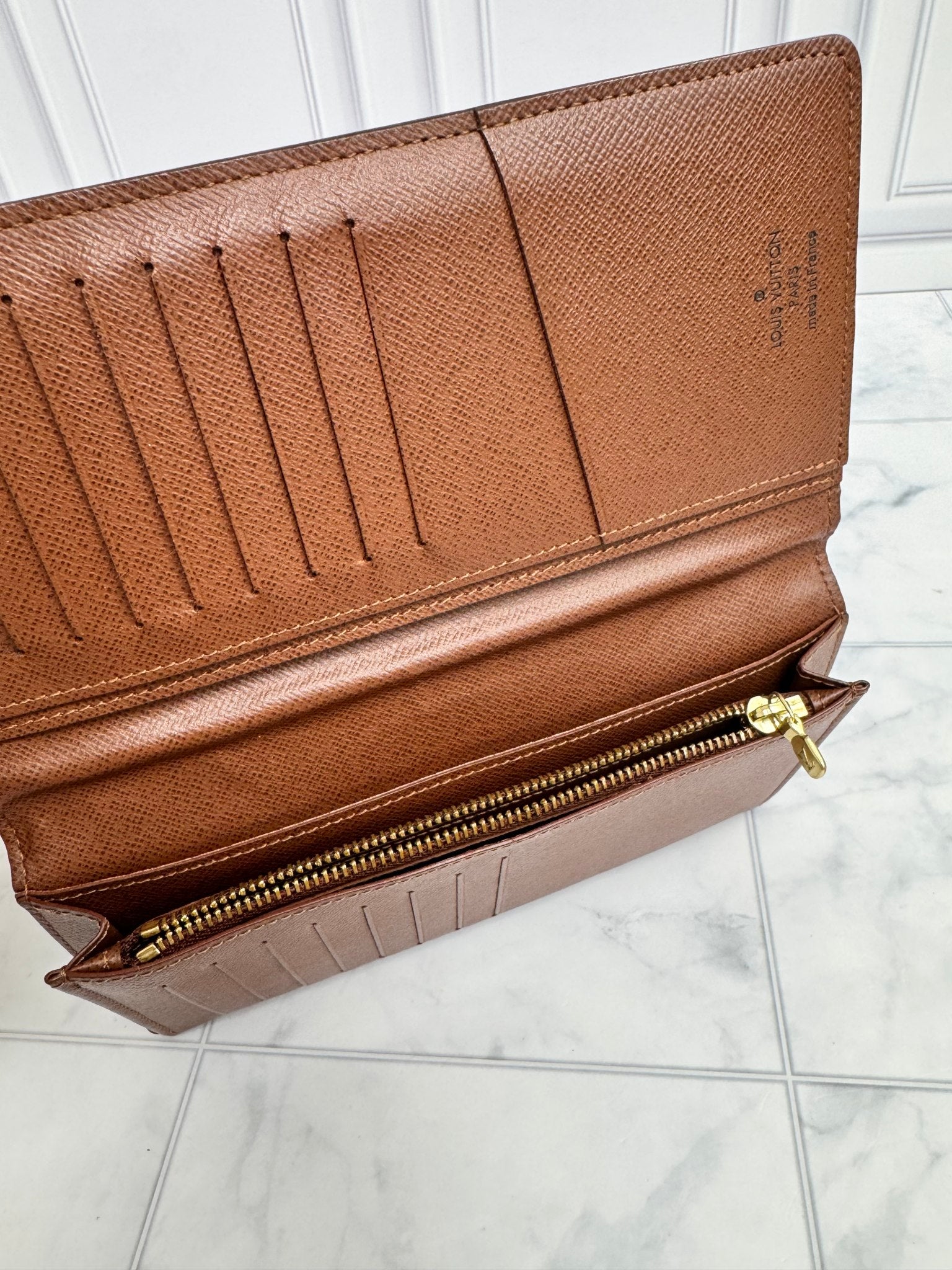 Louis Vuitton Monogram Canvas Brazza Long Wallet