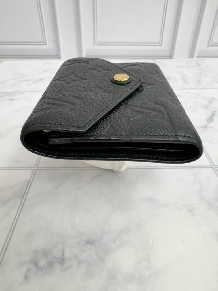 Louis Vuitton Black Empreinte Monogram Victorine Compact Wallet