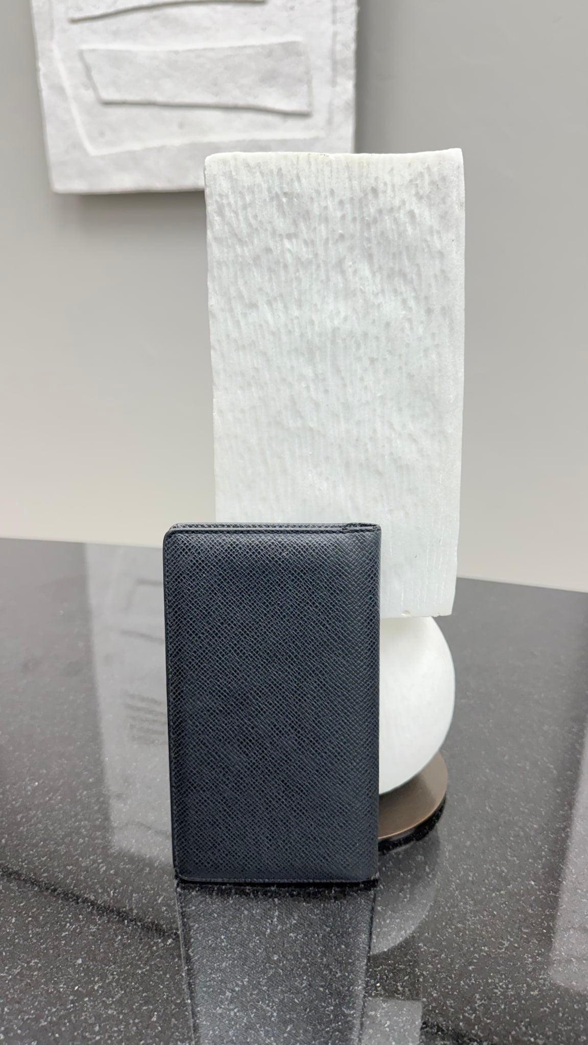 Louis Vuitton Black Taiga Leather Wallet