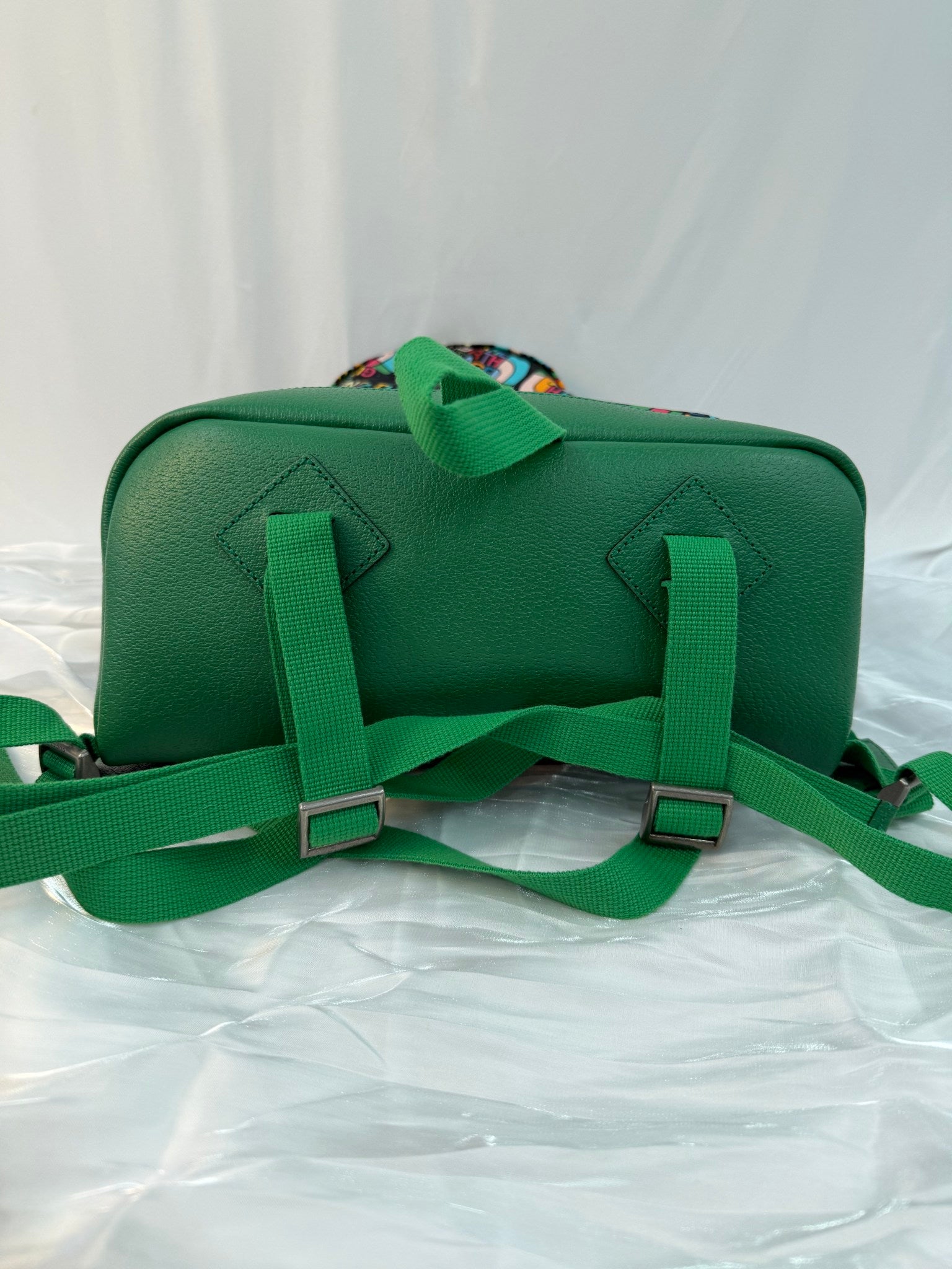 Gucci X The North Face Green Nylon Medium Backpack