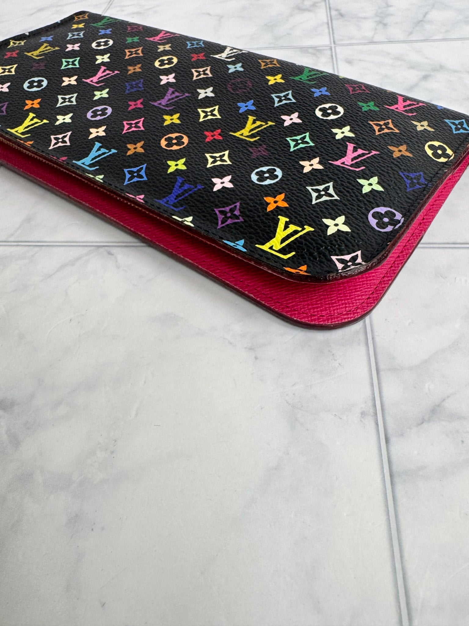 Louis Vuitton Black Multicolor Insolite Long Wallet