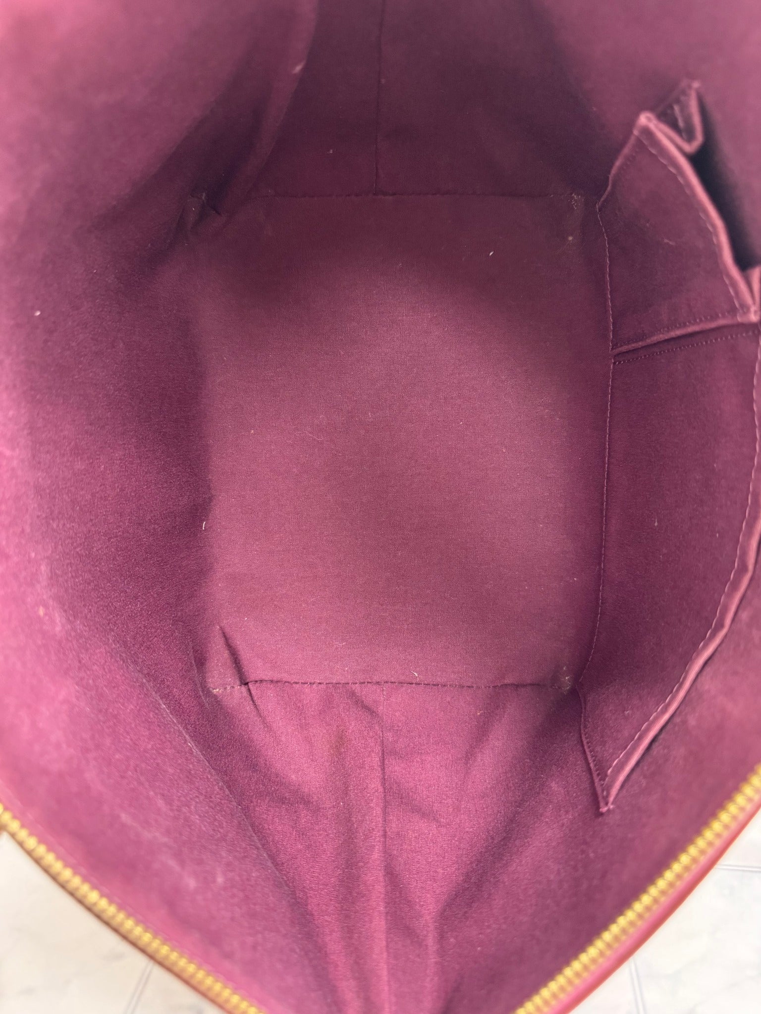 Louis Vuitton Plum Monogram Vernis Bellevue PM