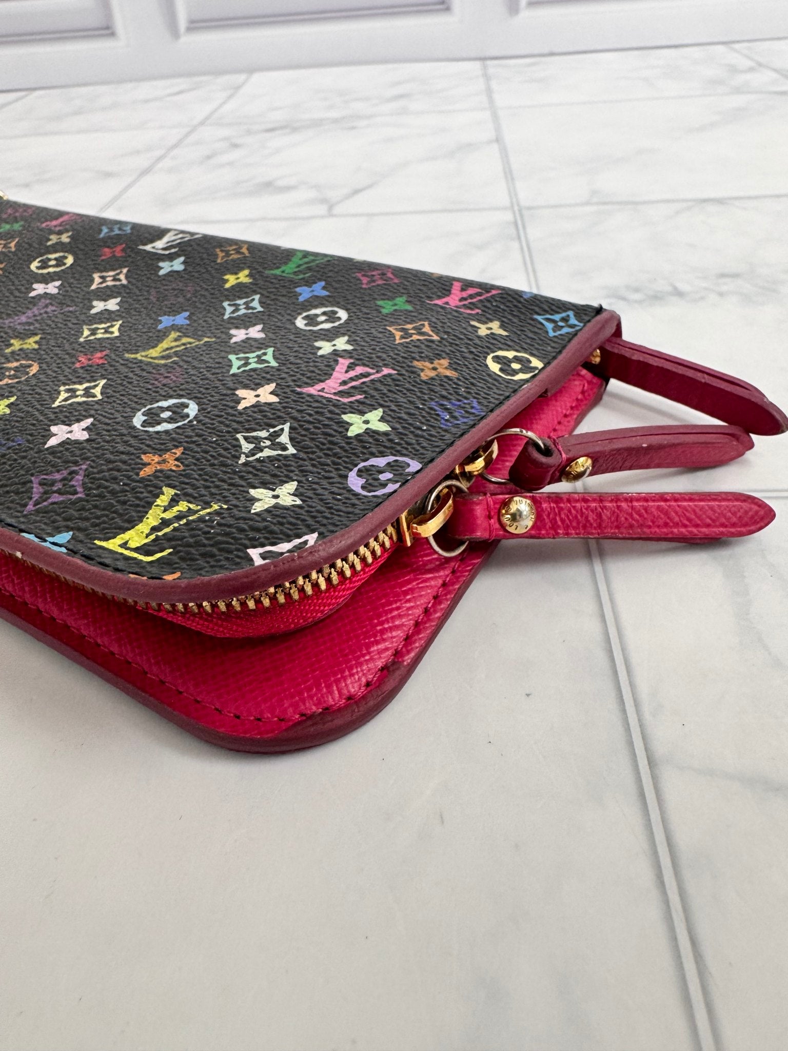 Louis Vuitton Black Monogram Multicolor Insolite Long Wallet