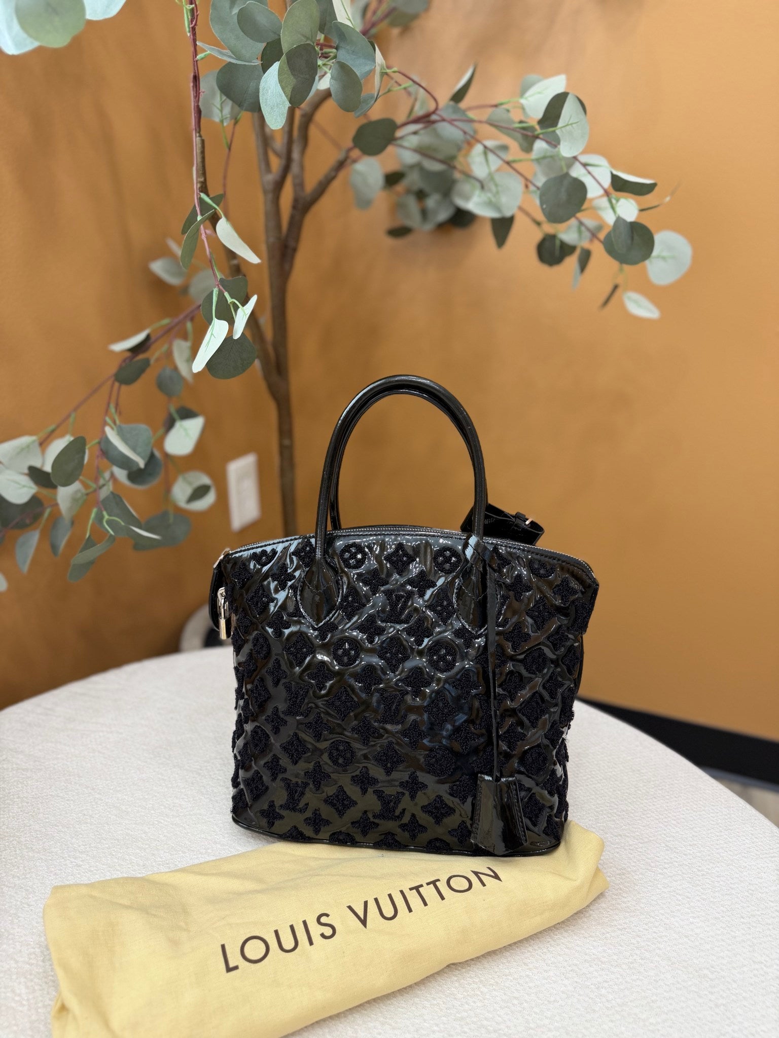 Louis Vuitton Black Monogram Fascination Lockit Bag