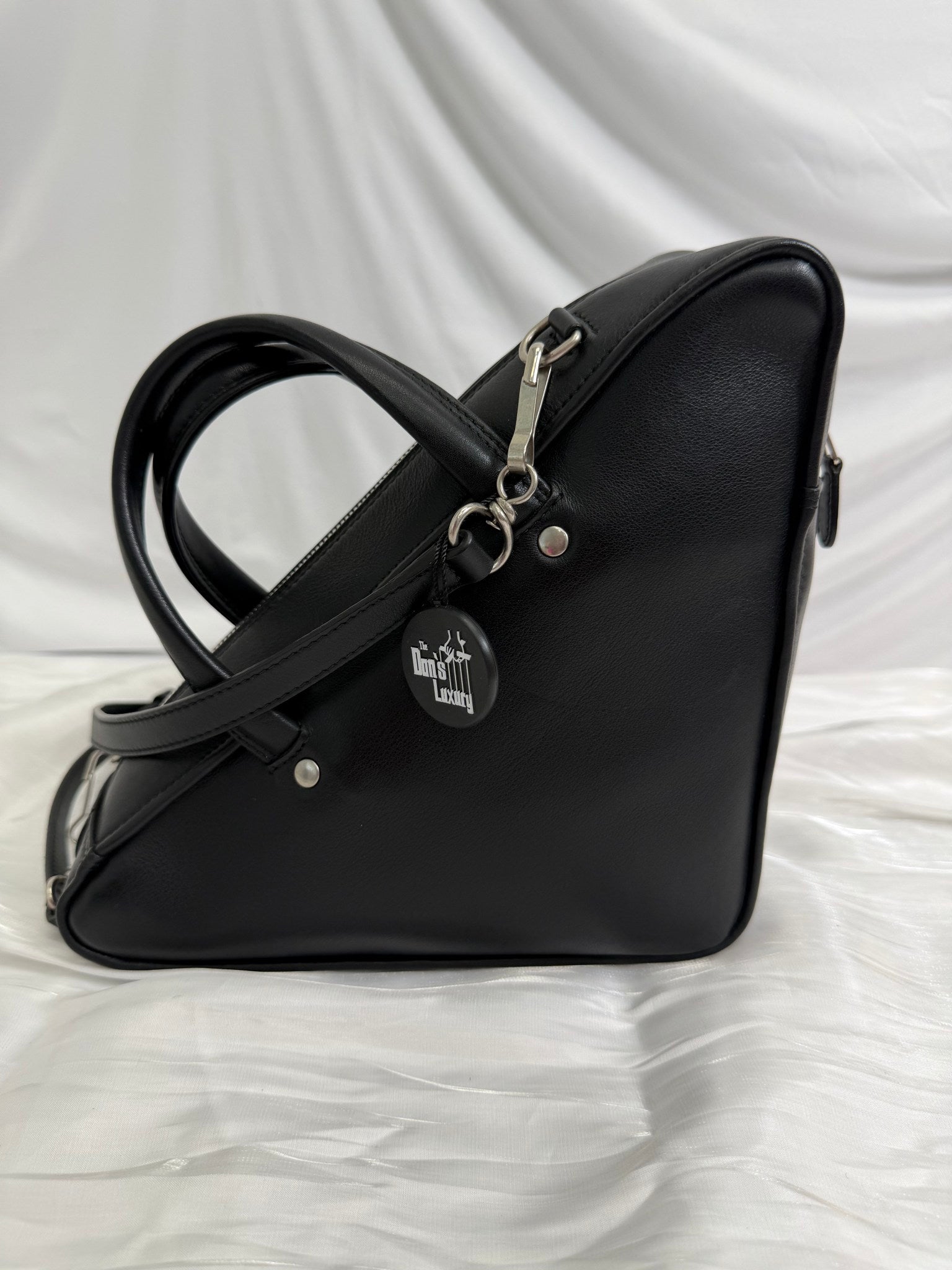 Balenciaga Black Leather Triangle Bag
