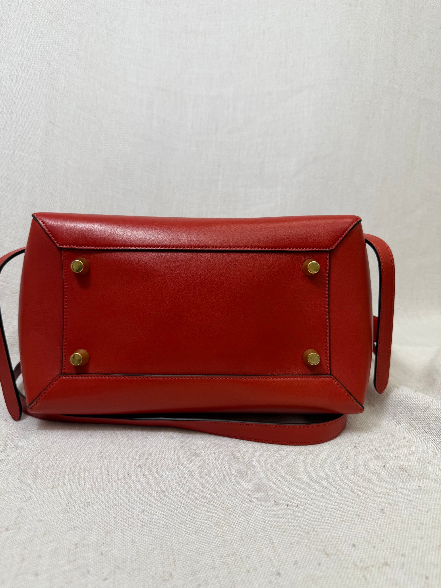 Celine Red Calfskin Leather