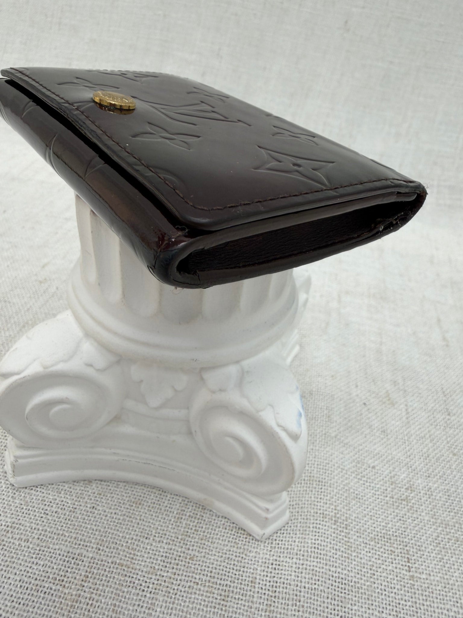 Louis Vuitton Amarante Vernis Compact Wallet