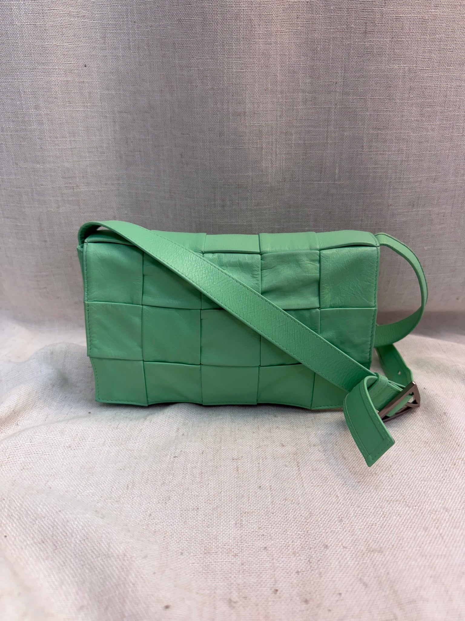 Bottega Veneta Mint Green Cassette Bag