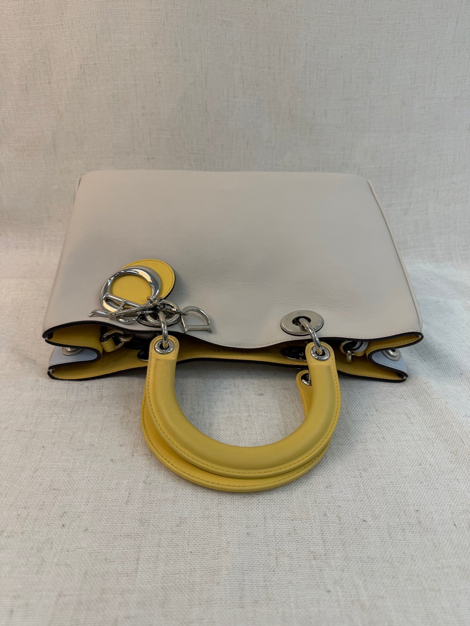 Christian Dior Multicolor Leather Diorissimo Medium Tote Bag