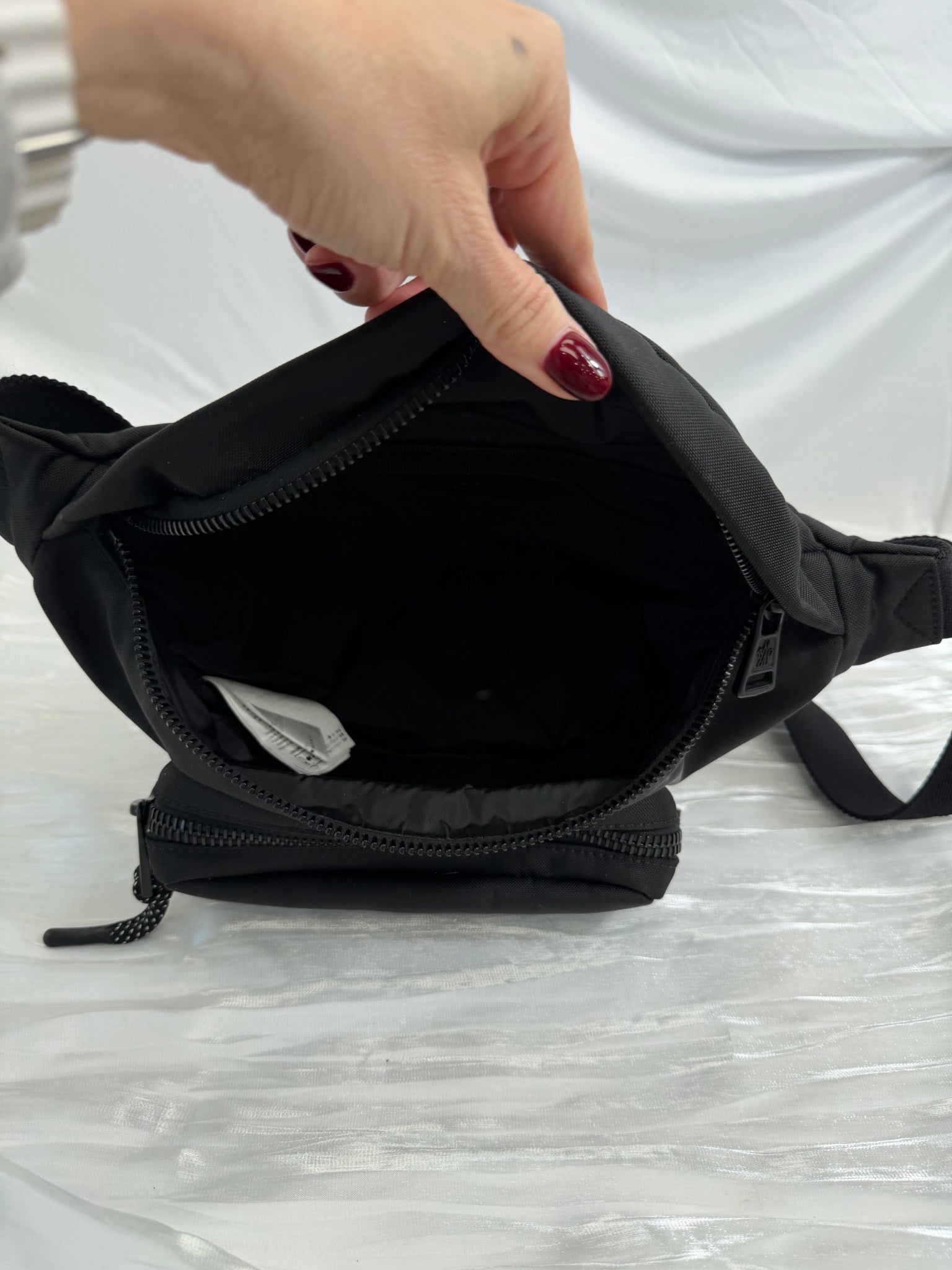 Moncler Durance Black Canvas Bum Bag