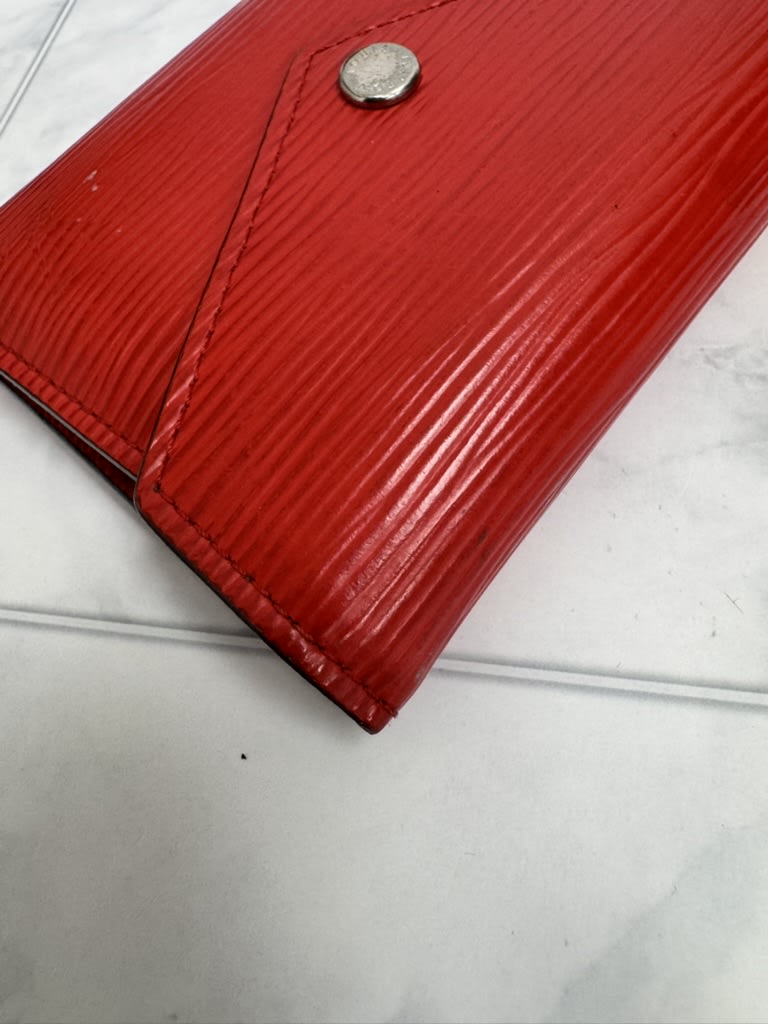 Louis Vuitton Red Epi Victorine Wallet