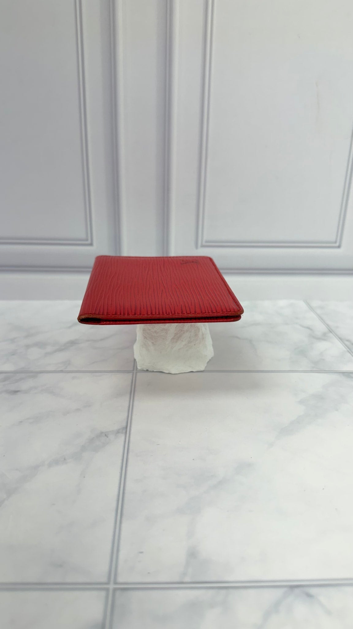 Louis Vuitton Red Epi Leather ID Card Case