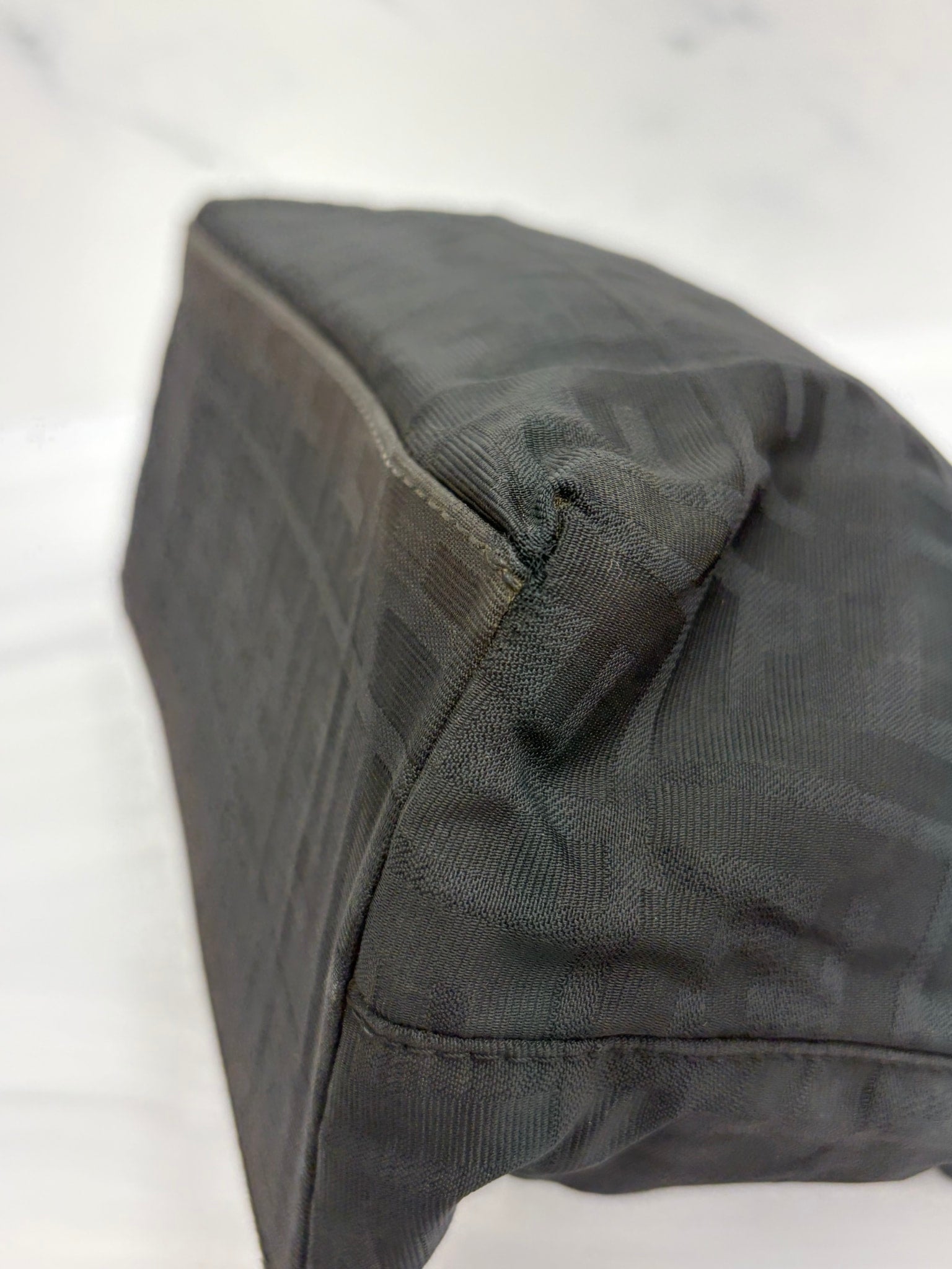 Fendi Black Zucca Canvas Tote Bag