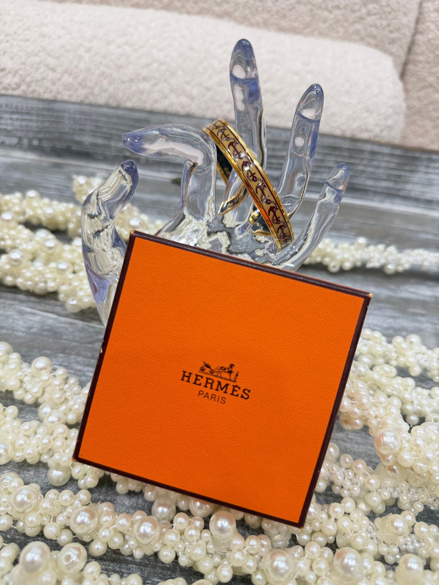 Hermes Anchor Enamel Bangle