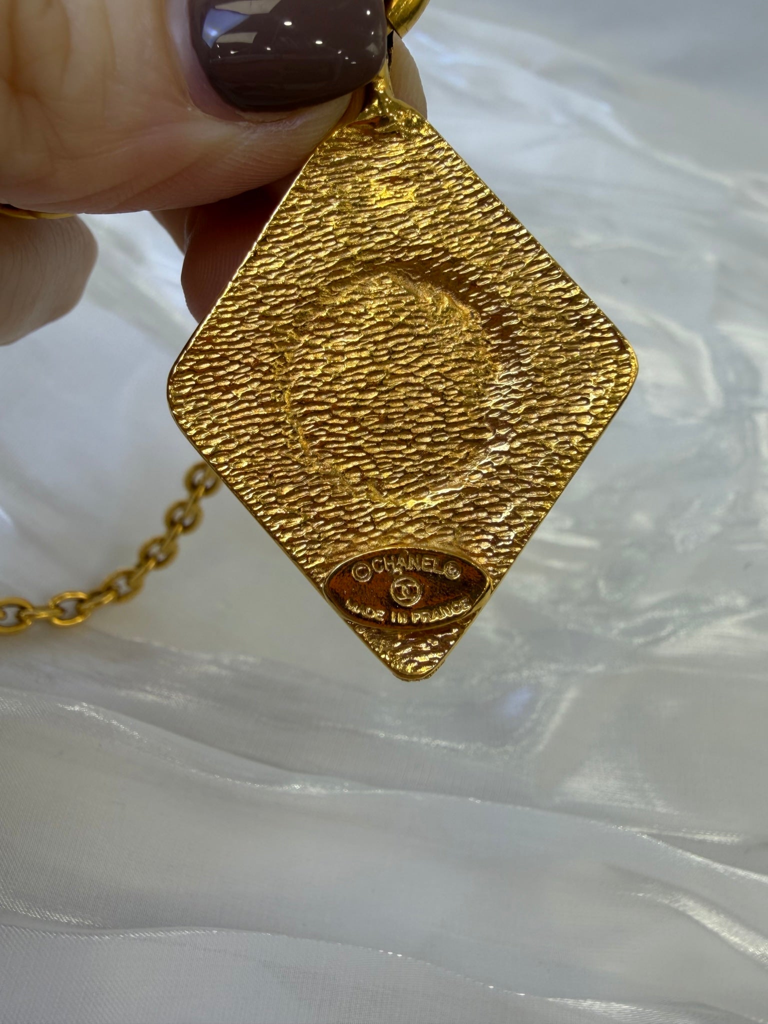 Chanel Gold CC Logo Necklace