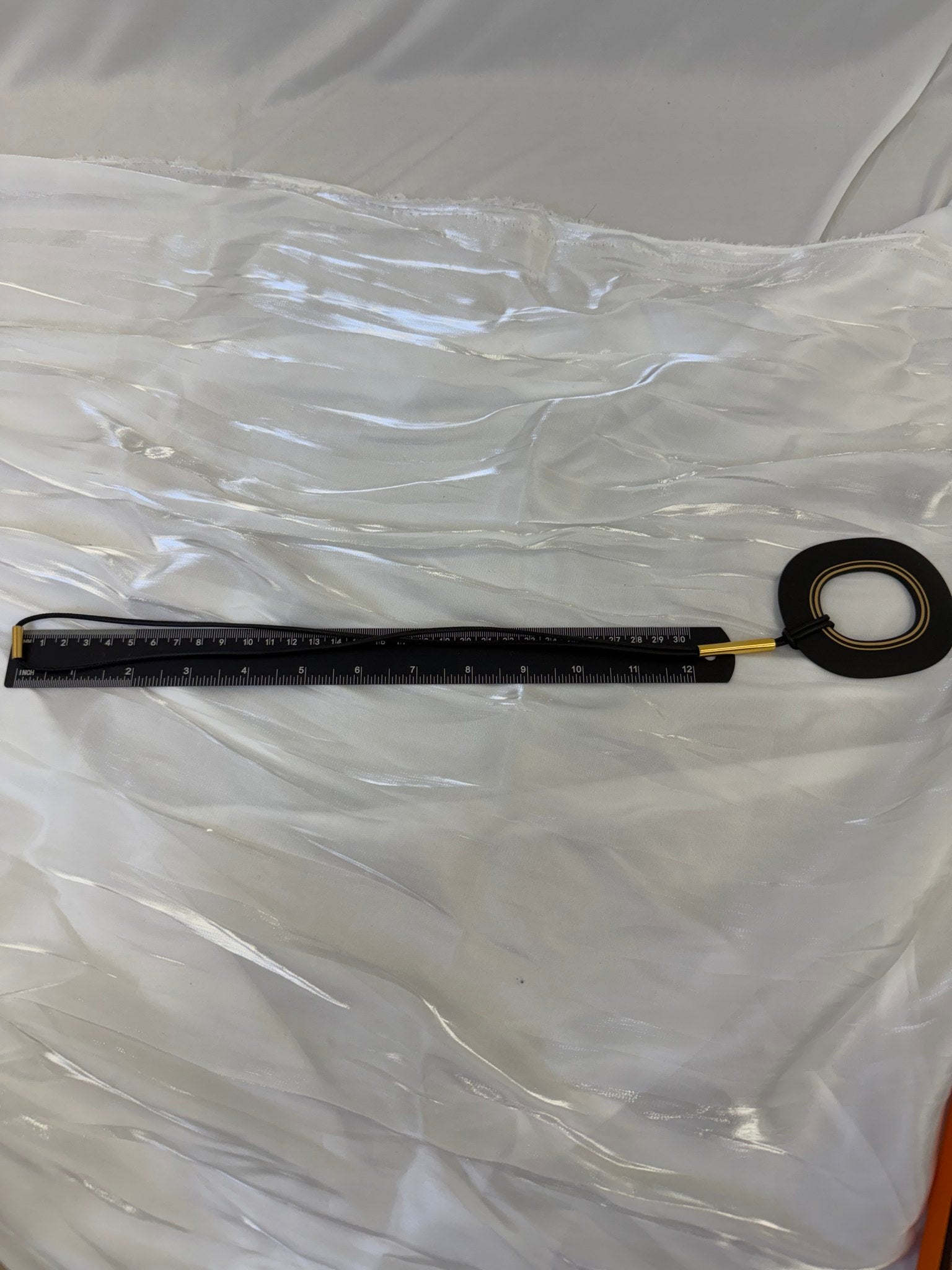 Hermes Black Wooden Kara Pendant