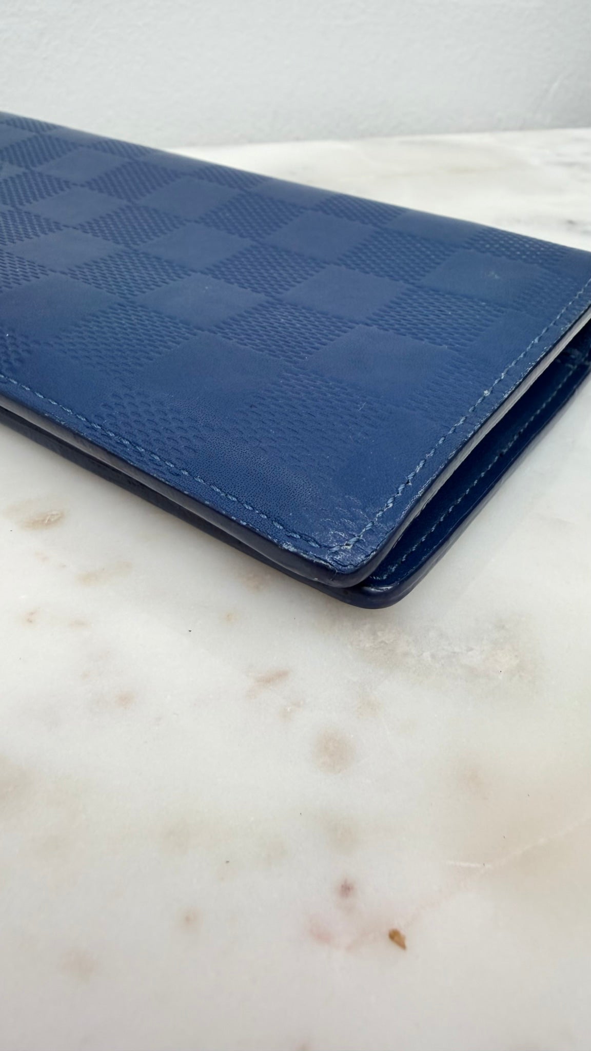Louis Vuitton Cobalt Damier Infini Brazza Wallet