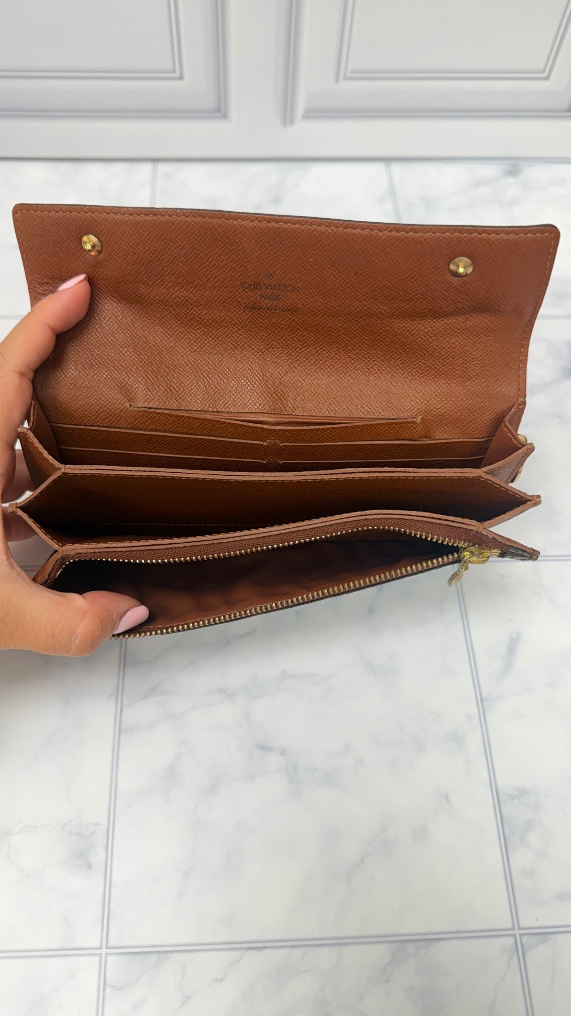 Louis Vuitton Monogram Accordion Long Wallet