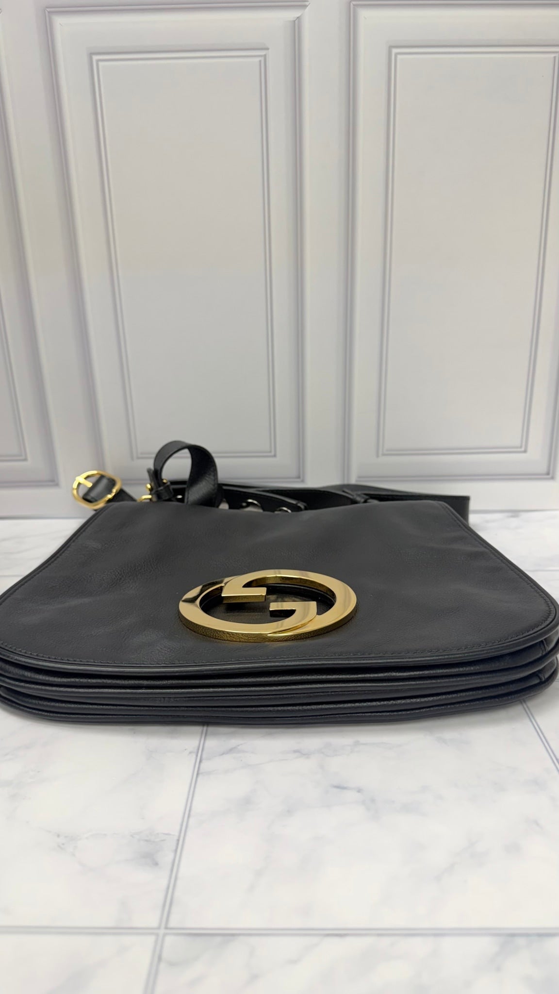 Gucci Black Leather Blondie Crossbody