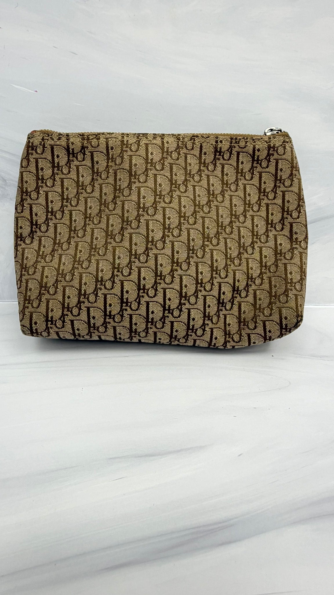 Christian Dior Brown Monogram Trotter Pouch