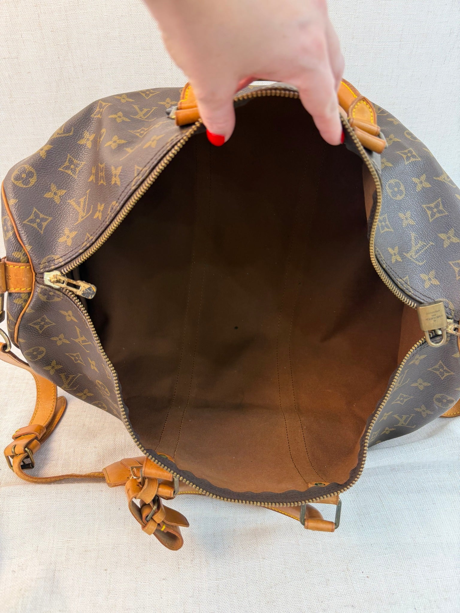 Louis Vuitton Monogram Keepaall 50 Duffle Bag