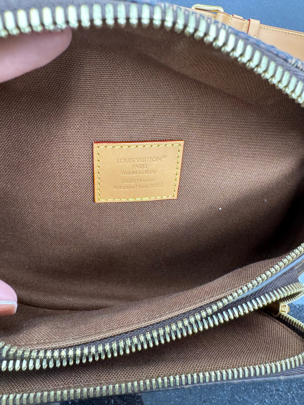 LIKE NEW - Louis Vuitton x Nigo Monogram & Damier Ebene Landscape Rush Bumbag