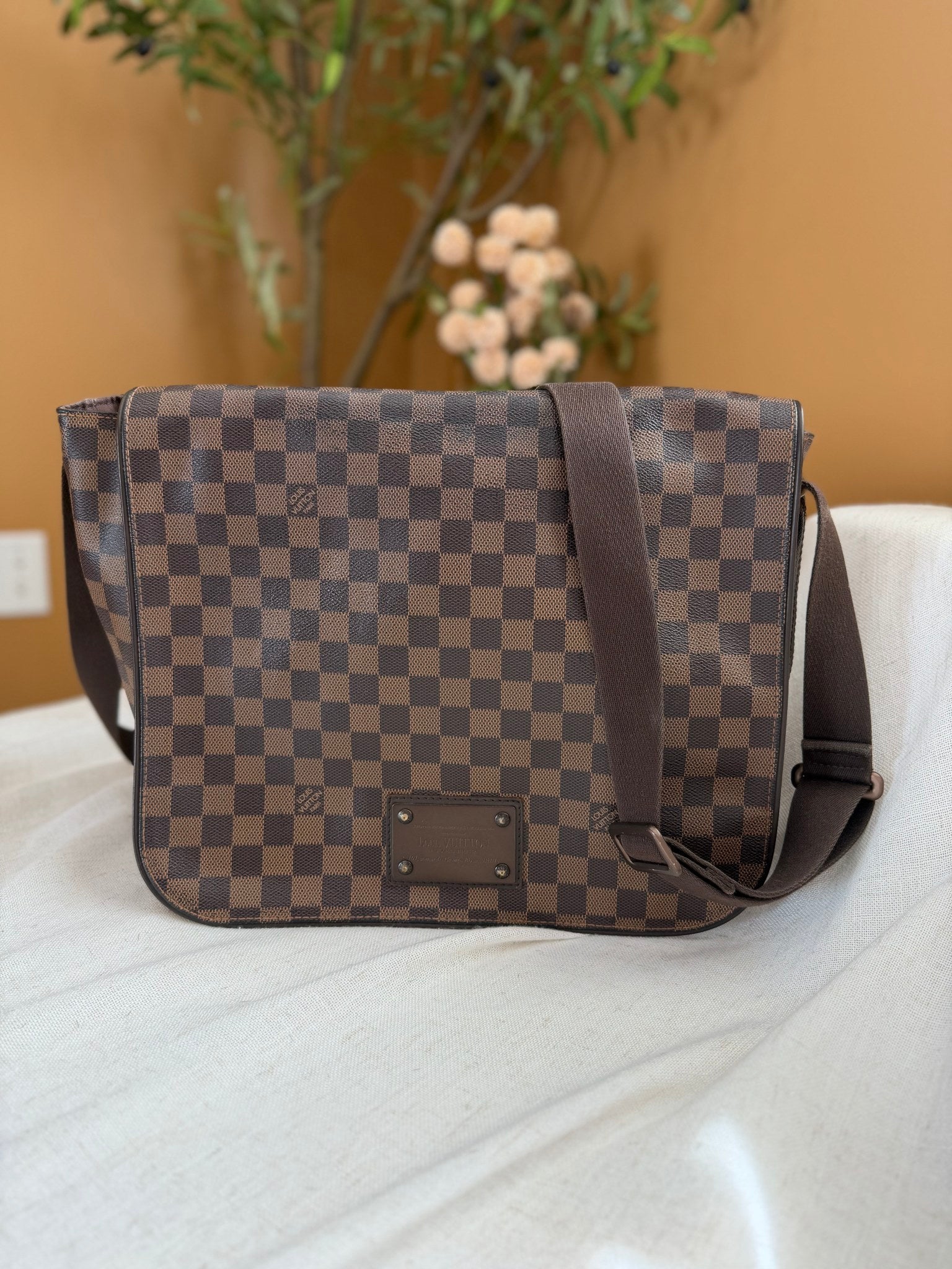 Louis Vuitton Damier Ebene Brooklyn GM Messenger Bag