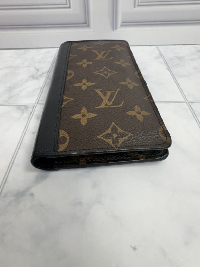 Louis Vuitton Monogram Macassar Tanon Long Wallet