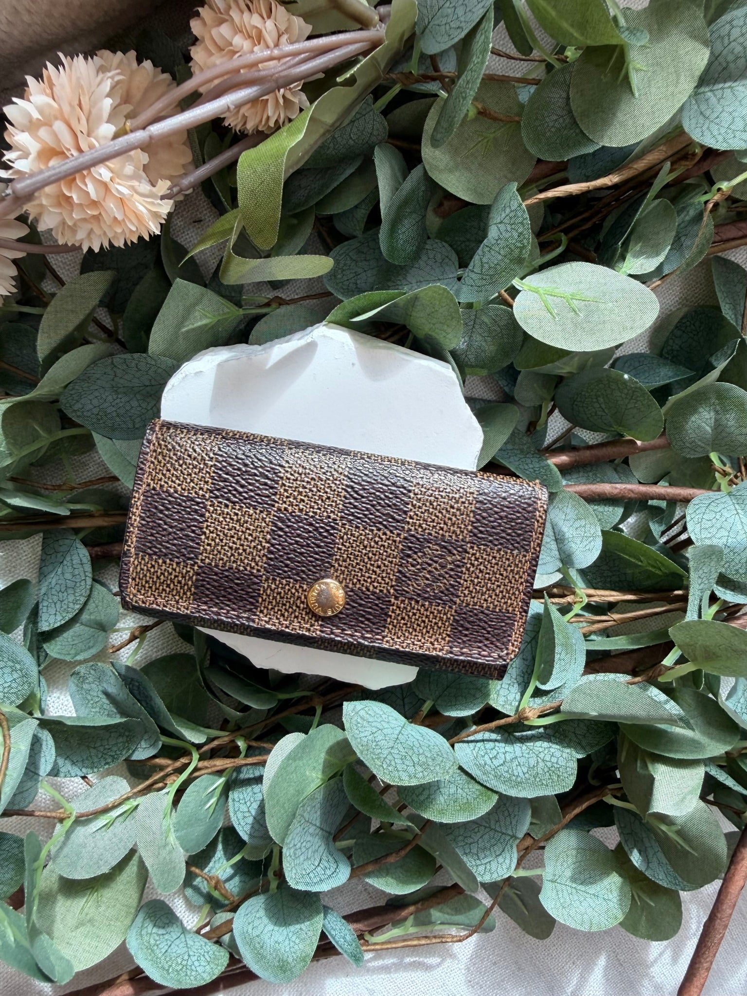 Louis Vuitton Damier Ebene 4 Key Holder Case