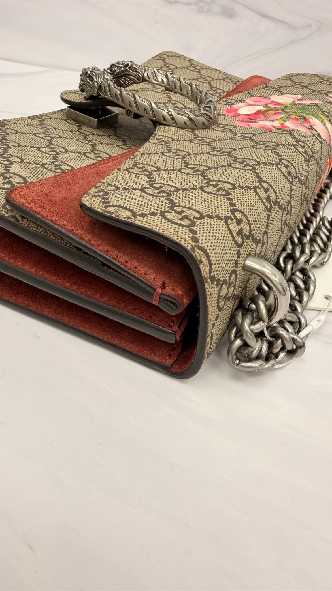Gucci GG Supreme Blooms Dionysus Small Shoulder Bag