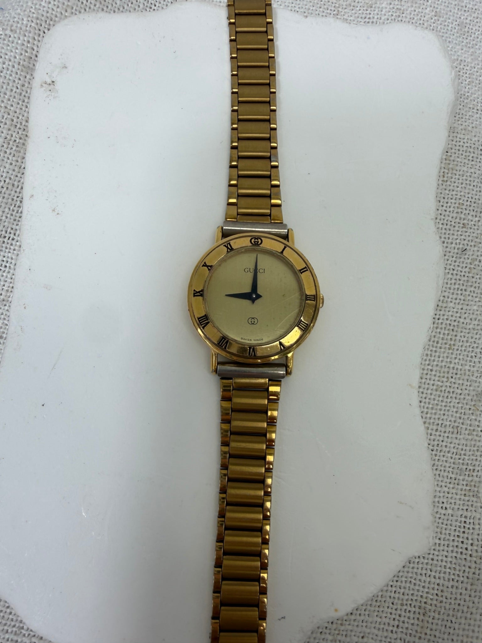 Gucci Gold Toned Metal Watch