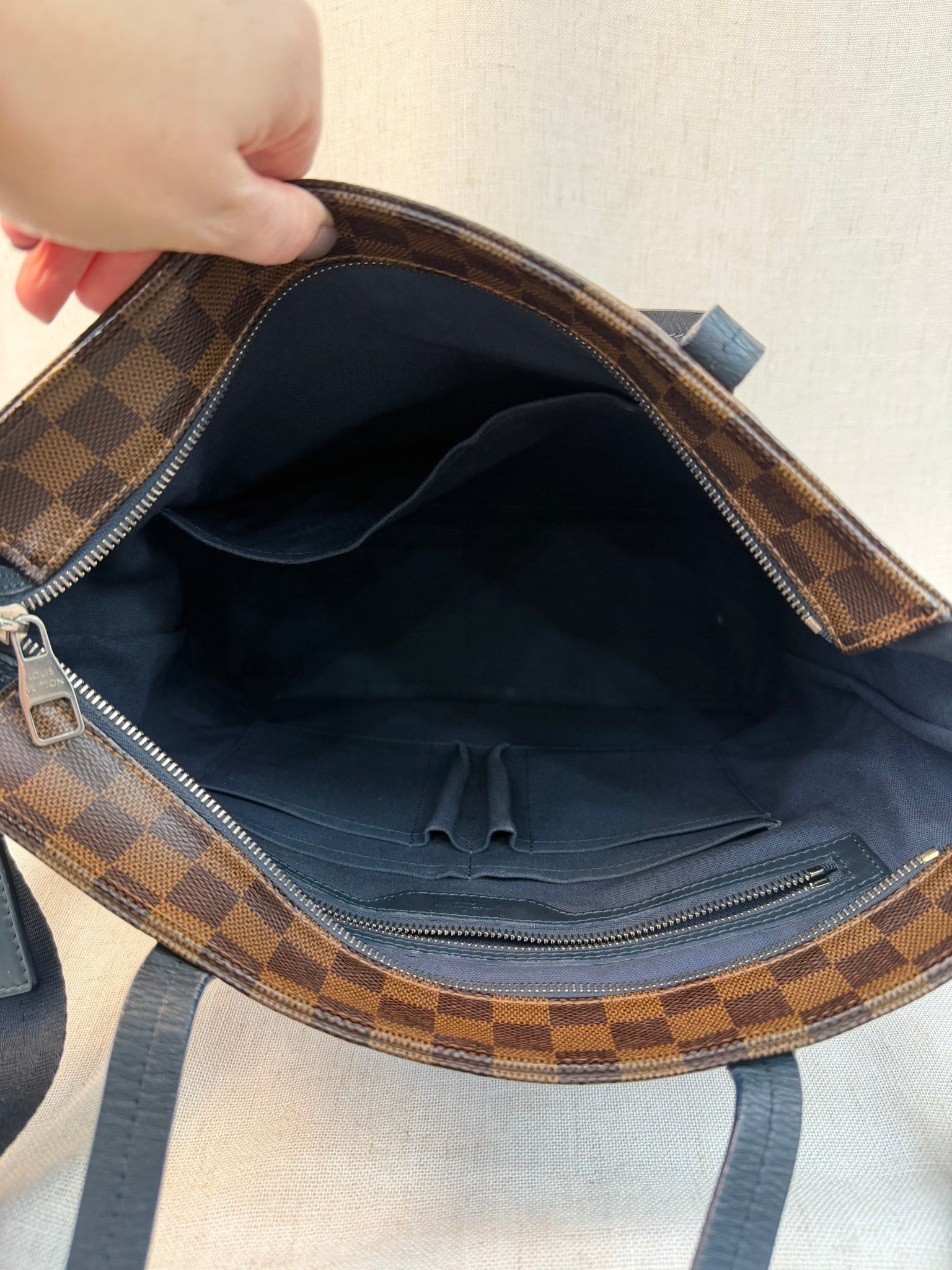 Louis Vuitton Damier Ebene Herald Tote Bag