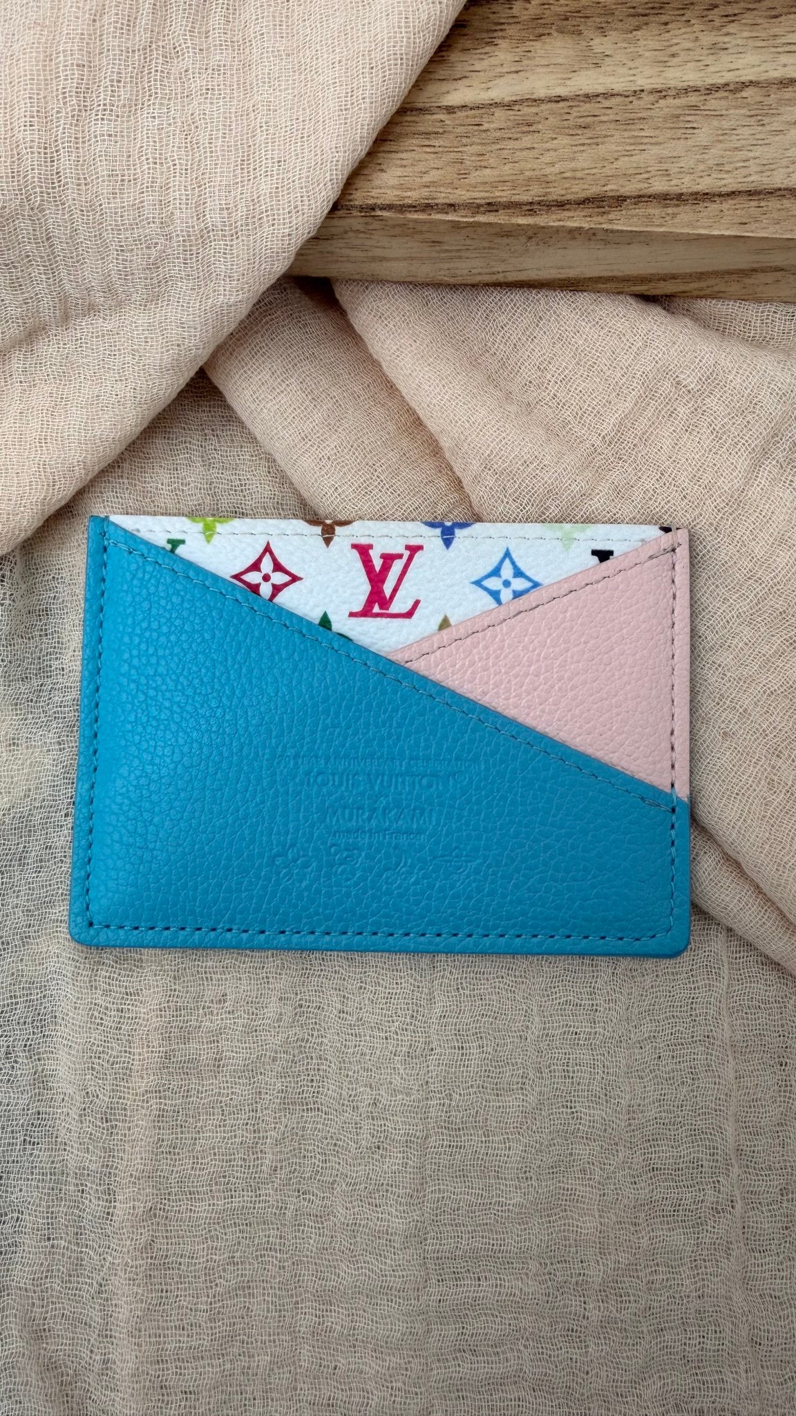 LIKE NEW - Louis Vuitton Multicolor Monogram Criss Cross Card Holder